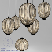 Aqua Creations Dippa Table Lamp or Pendant