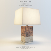 mc guire CRYSTAL TABLE LAMP