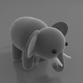 Toy grey elephant