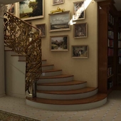 Staircase in the classical style