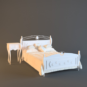 bed and bedside table