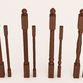 Balusters: wooden