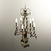 table lamp in candlestick
