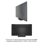 Samsung Smart TV LED UE75ES9007
