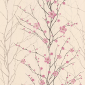 Graham & Brown Vitality Floral Wallpaper, Pink Cream, 50-017