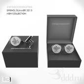 ZARA flower cufflinks
