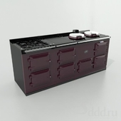 AGA 4 door oven, plus modular hob