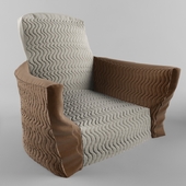 armchair with curves