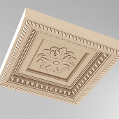caisson coffers ceiling stucco square