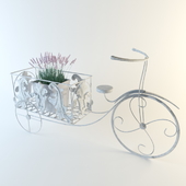 Bike stand for flowers