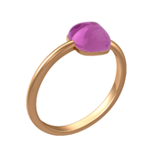 Gold ring with amethyst Dusson collection Lollypop