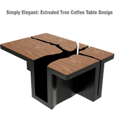 Simply Elegant Extruded Tree Coffee Table Design