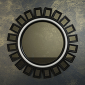 BLACK SUNBURST MIRROR  BY COASTER