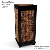 Athena Madras and Wood Cabinet