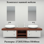 Set of bathroom furniture
