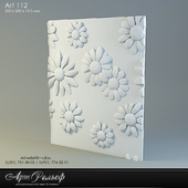 3d gypsum panel 112 from Art Relief