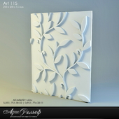 3d gypsum panel 115 from Art Relief