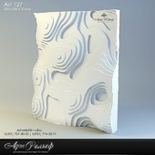 3d gypsum panel 127 from Art Relief