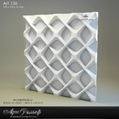 3d gypsum panel 136 from Art Relief