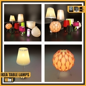 IKEA TABLE LAMPS ::: 10 in  1