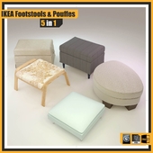IKEA FOOTSTOOLS and POUFFES ::: 5 in  1