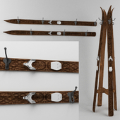 Hangers of skis