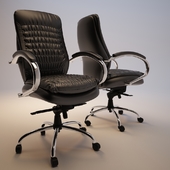 Office chair (leather chrome)