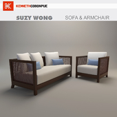 SUZY WONG Sofa + Armchair
