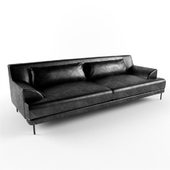 sofa leather black