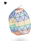 Egg color suspended chair