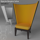 Кресло Bergere Selva_orange