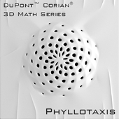 3D Panel Corian Phyllotaxis