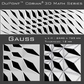 3D Panel Corian Gauss