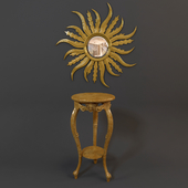 Stand and mirror &quot;Sun&quot; Andrea Fanfani
