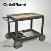 Crate & Barrel Alfesco Grey Cart