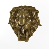 Mask lion with a keyhole