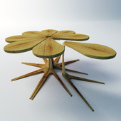 Table Table in the form of a flower