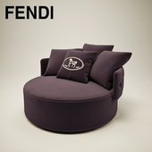 Armchair - poof Fendi