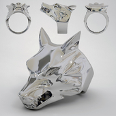 ring in the form of a wolf&#39;s head