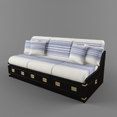 диван в морском стиле с подушками Caroti