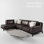 Opera and sofa table Drop from Natuzzi
