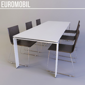 Стол со стульями euromobil