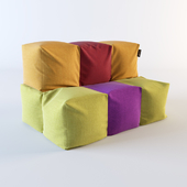 Sofa puffs of Tetris / from Smartballs.