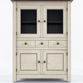 Traditional wooden china cabinet