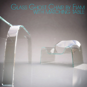 Glass Ghost Chair by Fiam with Matching Table