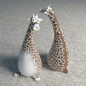 Ceramic figurine of a giraffe