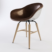 Kare Chair With Armrest Forum Soho Brown