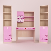 Furniture CILEK (series Princess) rack, table, shelf to the table
