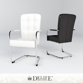 Dining chair Alfons White chrome