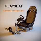Игровое кресло Playseat Alcantara + Logitech G27
